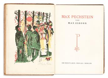 PECHSTEIN, MAX. Osborn, Max. Max Pechstein.